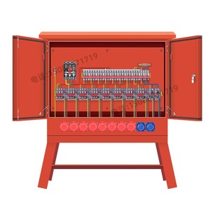 Boîte de distribution industrielle extérieure étanche 12 prises 220V IP54 pour chantier de construction - Product Image 1