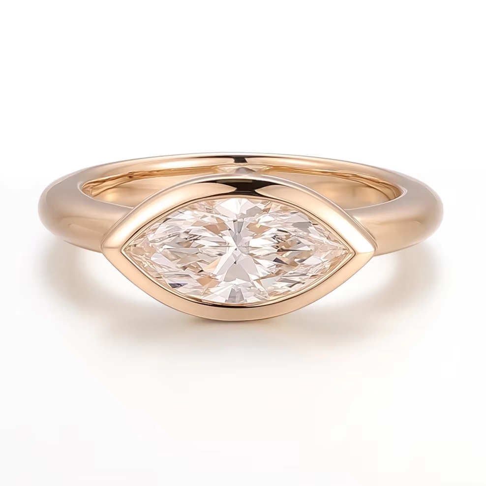 925silver lab diamond ring