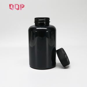 Nouvelle Arrivée 2026 – Flacon Médical Rond Droit en Plastique PET Noir de Haute Qualité 500 ml avec Bouchons à Vis - Product Image 2