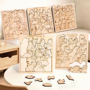 Cadeau unique, divertissement familial, décoration de bureau à domicile, puzzles en bois découpés avec précision en forme d'animaux pour enfants et adultes - Product Image 6