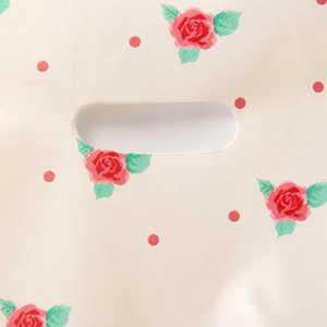 HDPE Plastic Cutout Handle Shopping <b>Bags</b> Custom Printed Stock Ready Heavy Duty Puncture Resistant Economical Farmers Market - Product Image 4