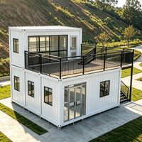 Maison conteneur Casa 20 pieds, mini-maison avec cuisine, salle de bain amovible, maisons préfabriquées, maisons de vacances, villa