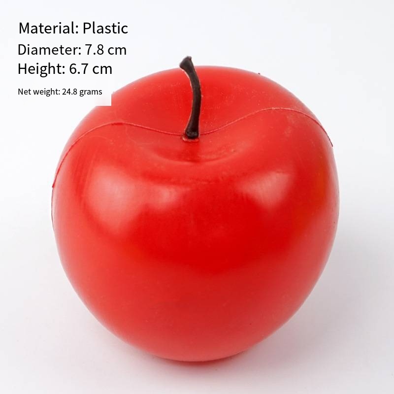 Plastic red apple