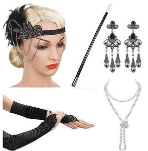 50% de réduction Ecoparty 1920 s Déguisements Flapper Gatsby <span class=keywords><strong>Charleston</strong></span> Gangster Accessoires de déguisement - Product Image 1