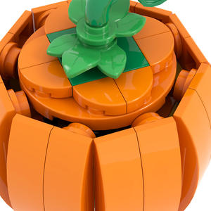 Blocchi da Costruzione a Forma di Zucca di Halloween, Modello di Auto Zucca Fat Tonny, Mattoncini a Forma di Frutta per Festività, Giocattoli in Plastica MOC Assemblabili - Product Image 5