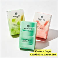 Boîte en carton pliable avec design imprimé personnalisé, étiquette privée OEM, pour l'emballage de sachets de thé matcha probiotiques