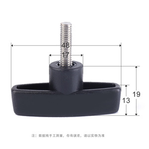 T Type Handle Screws M6 M8 48mm Stainless Steel Plastic Knob Flathead For Construction Industry - Product Image 2