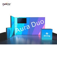 Support d'arche publicitaire professionnel avec éclairage LED RGB pour téléviseur et boîtier de synchronisation