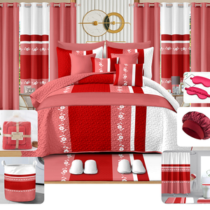 Nuevo Juego de Ropa de Cama de 30 Piezas 2026 con Edredón y Cortinas a Juego, Decoración Real para Dormitorio, Juego de Edredón para el Mercado de Florida y Haití - Product Image 3