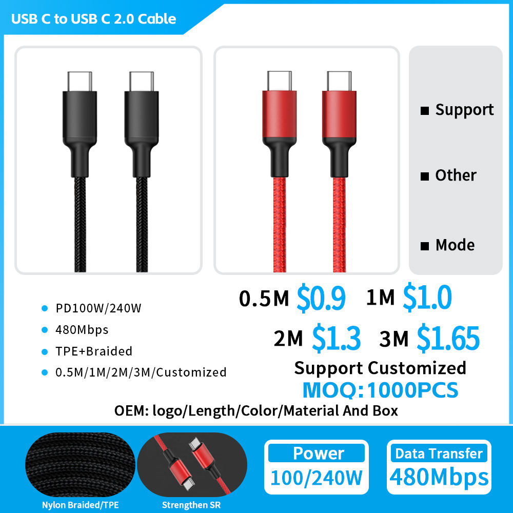 Uniquement câble USB2.0 sans boîte
