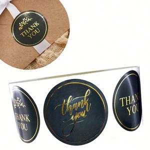 Handmade <b>Clear</b> Circle Seal Sticker <b>Gifts</b> <b>Boxes</b> Handmade Packaging Labels - Product Image 6