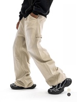 Jeans décontractés pour hommes, denim respirant, couleur unie, coupe régulière, usage quotidien