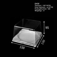 Boîte d'Emballage en Plastique Rigide Transparent Cristal pour Cadeau, Boule de Gâteau Mousse, Petit Contenant à Dessert, Capsule Jouet pour Distributeur Automatique