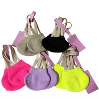 Chaussettes élastiques à demi-orteils, douces, pour femmes, pour la pratique de la danse et de la gymnastique rythmique