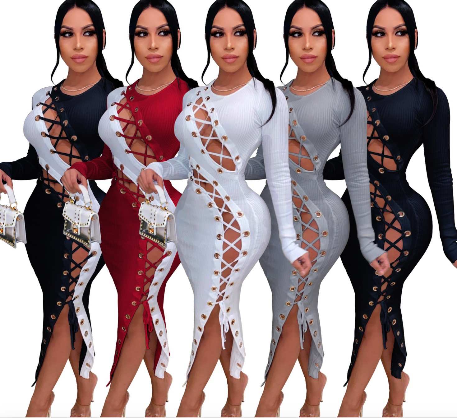 Groothandel Hot Sales Vrouwen Trend Jurk Vrouwen Sexy Jurken Dames Vrouwen Kleding