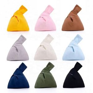 กระเป๋าผ้าแคนวาสแบบเปิด ดีไซน์ญี่ปุ่น สีพื้น ผ้าฝ้าย รีไซเคิล เป็นมิตรกับสิ่งแวดล้อม ใช้ซ้ำได้  ลดราคา - Product Image 3