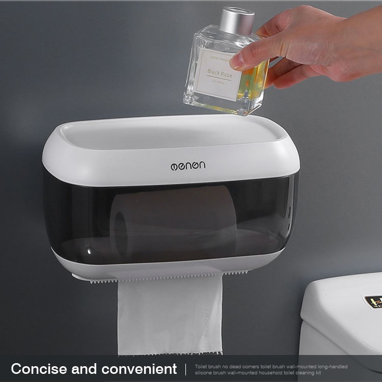 Toilet Paper Holder Waterproof Multifunction Plastic Bathroom Storage Tissue Box