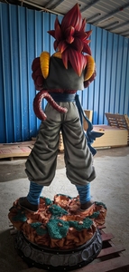 Statue Dragon Ball GT 1:1 grandeur nature sur mesure <span class=keywords><strong>Super</strong></span> <span class=keywords><strong>Saiyan</strong></span> 4 <span class=keywords><strong>Gogeta</strong></span> avec base en roche, <span class=keywords><strong>figurine</strong></span> d'anime de collection - Product Image 6