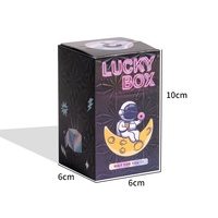 Caja Misteriosa Negra Mate con Logotipo Personalizado Shaher, Impresión a Cuatro Colores, Textura Geométrica, Rosa Neón, Caja de Cartón Plegable con Apertura Desgarrable