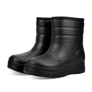 2025 hiver hommes EVA bottes de pluie isolées semelle épaisse léger anti-dérapant imperméable froid et neige Protection jours de pluie bottes - Product Image 1
