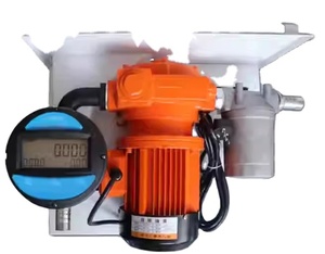 Kit de <span class=keywords><strong>pompe</strong></span> de transfert de carburant électrique portable auto-amorçante pour diesel, huile et kérosène avec compteur, buse et tuyau - Product Image 6