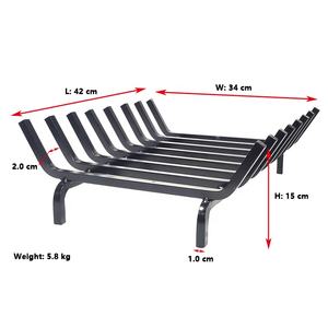 Verniciato a polvere Nera Camino Log Griglia/Heavy Duty <span class=keywords><strong>In</strong></span> Acciaio Solido Stufa A Legna Legna Da Ardere Brucia Supporto Della Cremagliera - Product Image 2