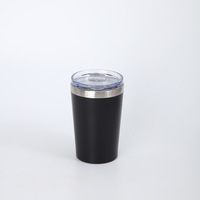 Nouvelle arrivée 12OZ gobelet Double paroi en acier inoxydable 360ML gobelet à café sous vide Bingba tasse avec couvercle