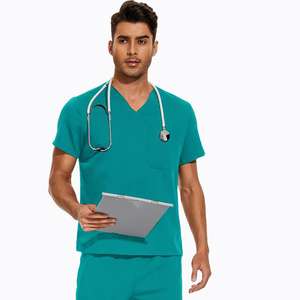 42019 Scrubs personnalisés avec col, uniformes de médecin, ensembles de scrubs pour femmes, ensemble de scrubs médicaux et infirmiers, uniformes d'infirmière médicale - Product Image 5