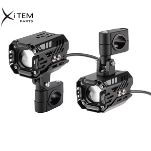 Foco LED <span class=keywords><strong>para</strong></span> Motocicletas Faro Antiniebla Luz de Conducción Auxiliar LED Doble Color 3000k 6000k con Ventilador de Refrigeración - Product Image 2