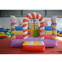 Castillo Inflable Comercial de PVC, Marca YK, Garantía de 3-5 Años, Logotipo Personalizado, 3x3x2.3m, Alquiler para Fiestas Infantiles