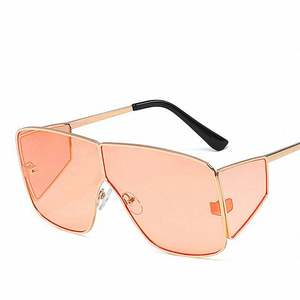 Lunettes de soleil carrées de luxe 2019 pour homme et femme, coupe-vent, style SteamPunk, en métal, pour la conduite - Product Image 3