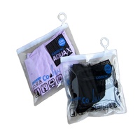 Bolsas de PVC con cierre de cremallera para ropa interior, bolsas pequeñas de PVC reutilizables, con cremallera, color negro