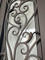 Porte d'entrée double en fer forgé, personnalisable en couleurs, tailles, poignées et vitres, best-seller, export, porte extérieure en métal