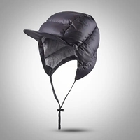Sombrero de bombardero de invierno con orejeras, sombrero de Montañismo para montar al aire libre, sombrero cálido cómodo y ligero