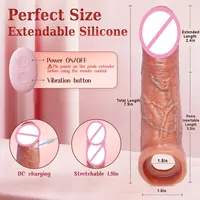 Manchon réaliste pour pénis, vibromasseur, stimulateur du point G, godemiché creux en silicone, retardateur d'éjaculation, jouets sexuels pour adultes pour le plaisir masculin