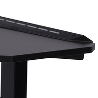 Bureau électrique ergonomique noir pour ordinateur de Gaming, double moteur, hauteur réglable, pour la maison ou le bureau