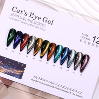 Fournitures professionnelles pour ongles en gros : Kit de vernis gel UV effet œil de chat, sans HEMA, 15 ml, magnétique, holographique, écologique, végétalien, en flacon