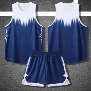 Ensemble de veste et short de basketball respirant imprimé 100% polyester, style américain, vêtements de sport pour hommes, séchage rapide - Product Image 4