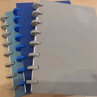 Planificateur à disques, reliure de livre en plastique, reliure à anneaux, carnet de notes, planificateur avec index, onglets mensuels