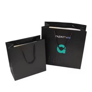 2024 New Eco-Friendly Handmade Customized Luxury Kraft Paper <b>Bags</b> Logo Handle Gold Stamp Interior Printing Shopping <b>Gift</b> - Product Image 2