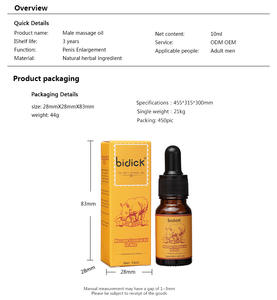 Penis büyütme yağı erkek geliştirme masajı uçucu yağ 10ml saf doğal bitkisel yetişkin seks kullanımı toptan - Product Image 6