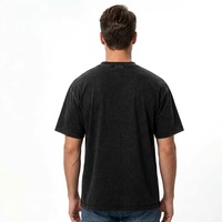 T-shirt Homme Oversize à Épaules Tombantes Coupe Boxy Lourd Personnalisé OEM Col Rond Impression Streetwear Haute Qualité
