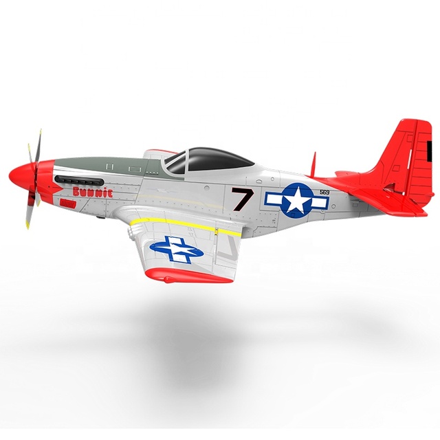 Volantex 768-1 P51D Mustang Electric RTF 4CH Gyro EPO Foam Brushless Motor 2.4G Remote Control RC Plane Flying Toy for Beginners