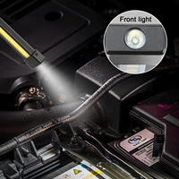 Lampe torche LED COB portable rechargeable par USB, 7 modes, lumière de travail pour voiture, torche magnétique, lampe à crochet pour réparation et camping