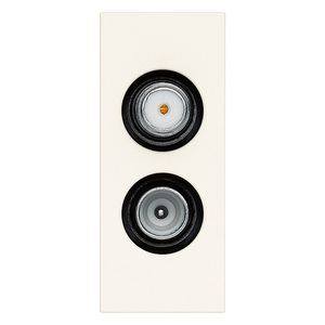 Presa <b>Tv</b> Rd Sat Diretta 2 Uscite Bianco 4.6 X 2.7 X 5.6 Cm - Product Image 1
