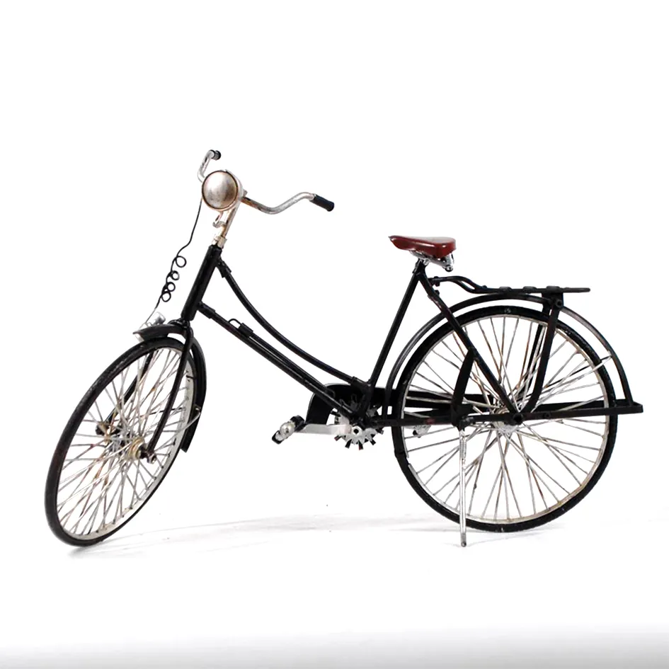 Balança artesanal por atacado de metal, modelo de bicicleta, vintage, decorativa, 1:8, para casa, escritório e pub