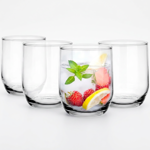 Gobelet en verre minimaliste moderne de haute qualité, sans plomb, durable, avec logo personnalisé, sûr pour les aliments, noble et élégant, pour café et alcool - Product Image 1