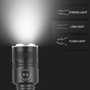 مصباح يدوي للغوص مضاد للماء IPX8 3 أوضاع عمل ببطارية تعمل بالطاقة XHP70 مصباح يدوي للغوص تحت الماء - Product Image 4