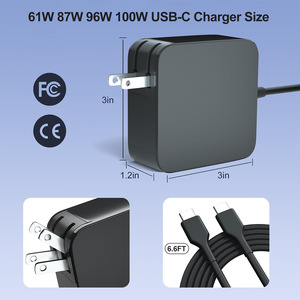 Adaptador de Corriente USB-C de 65W para MacBook, Cargador para Portátil con Cable, Diseño Portátil - Product Image 3