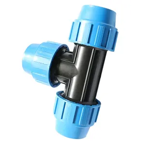 China Leverancier 40Mm Hdpe Pijp Fitting Aangepaste Hdpe Pp Compressie Fittingen Tuin Water Systeem